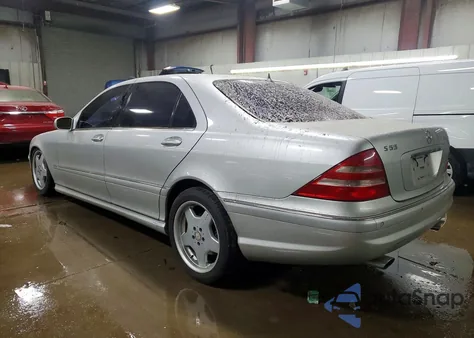 2002 Mercedes-Benz S 55 Amg из США, поврежденный, VIN WDBNG73J32A241383